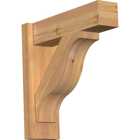 Funston Block Smooth Outlooker, Western Red Cedar, 5 1/2W X 18D X 18H